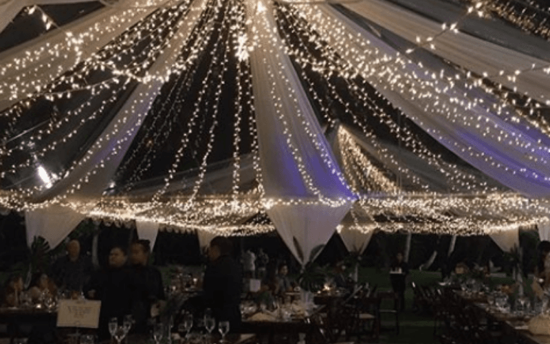 Lighting fixtures by Accel Event Rentals
