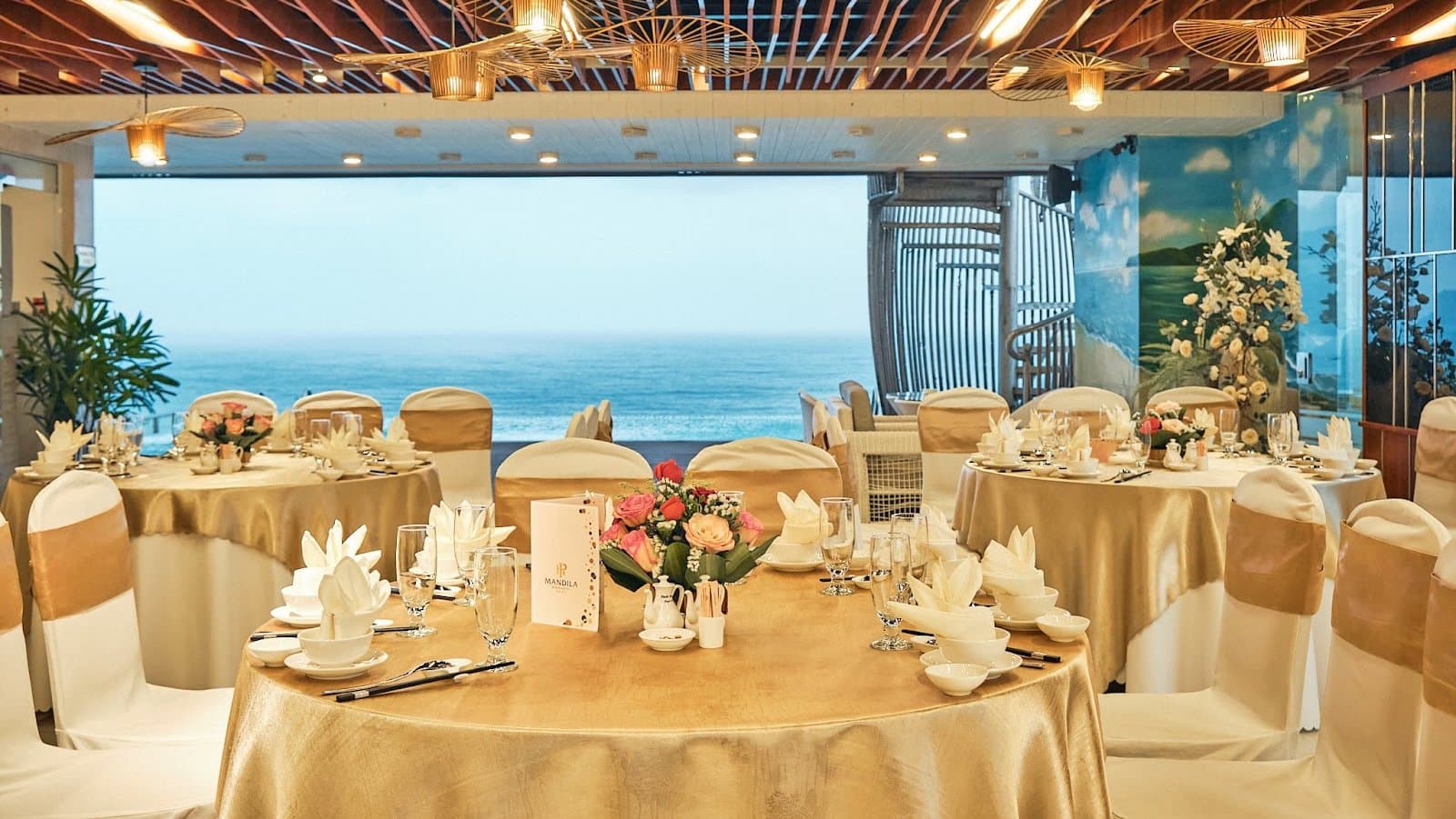 Hotel reception event setup